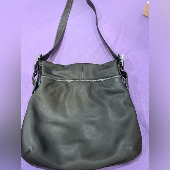 Coach Bag Women’s Black Crossbody Shoulder Nylon Gunmetal Hardware Vintage 6253 - Picture 2 of 11